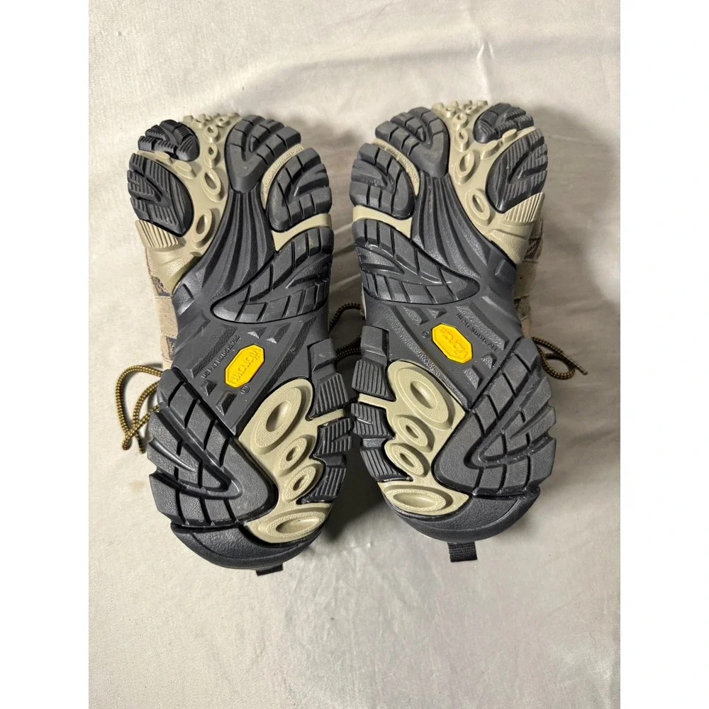 Merrell Moab 2 Ventilator Mens 8.5 Hiking Shoes Brown Suede Vibram Low Top Trail